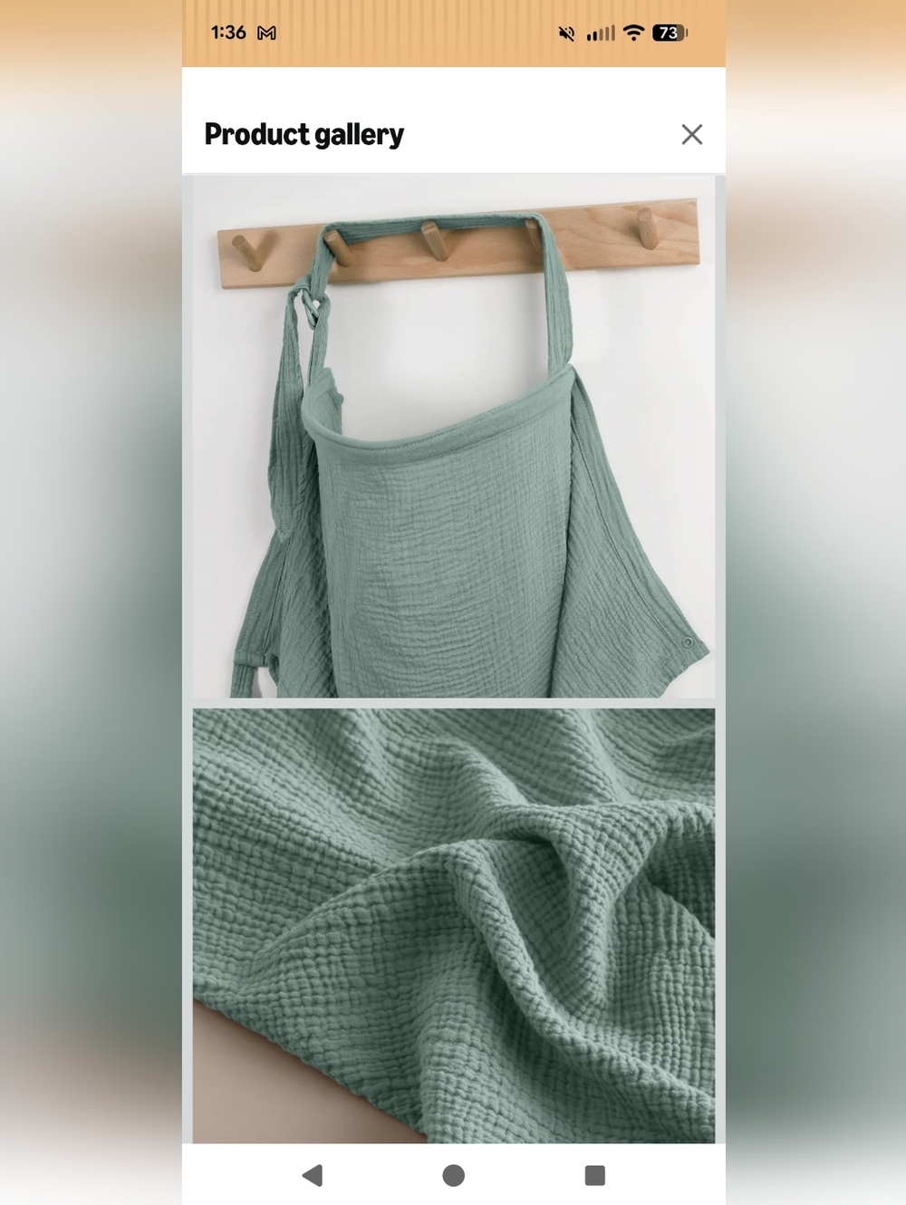 Stiltuch Nursing Cover -Never Used, Wrinkled Cause Of Box